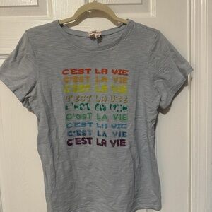Cinq à Sept Blue “C’est la vie” T-Shirt